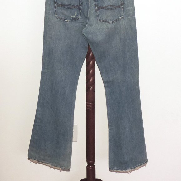 Abercrombie & Fitch distressed bootcut denim jeans - Picture 7 of 8